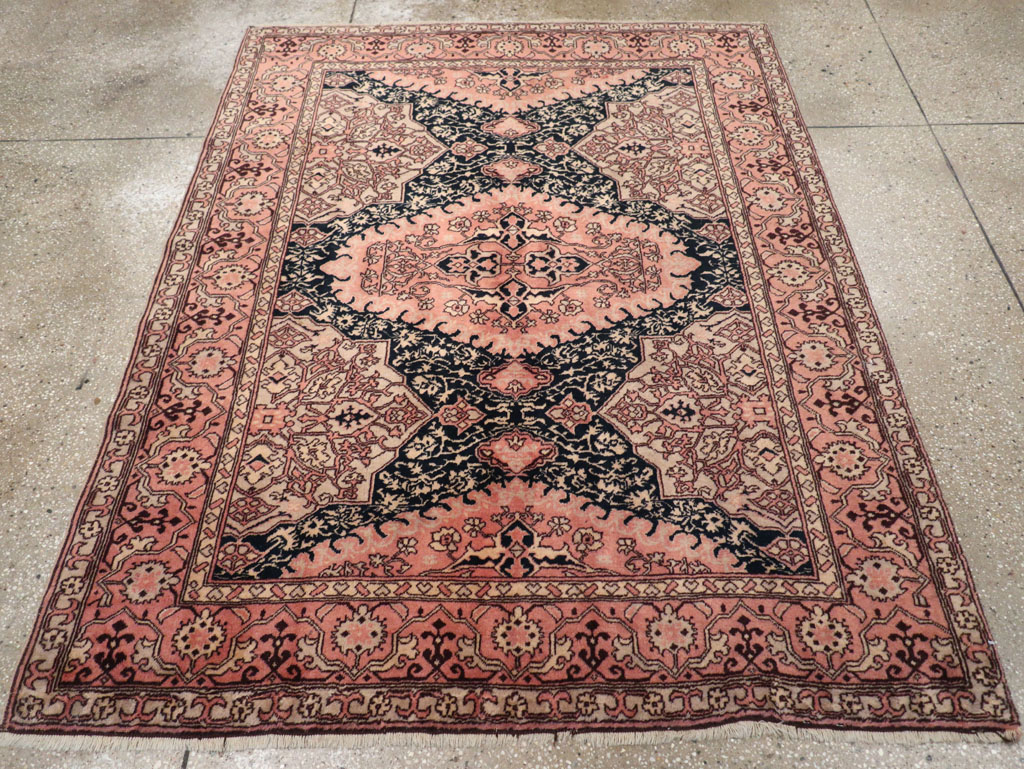 Vintage Turkish Oushak Rug, No.32513 - Gsblank