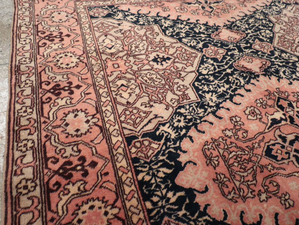 Vintage Turkish Oushak Rug, No.32513 - Gsblank