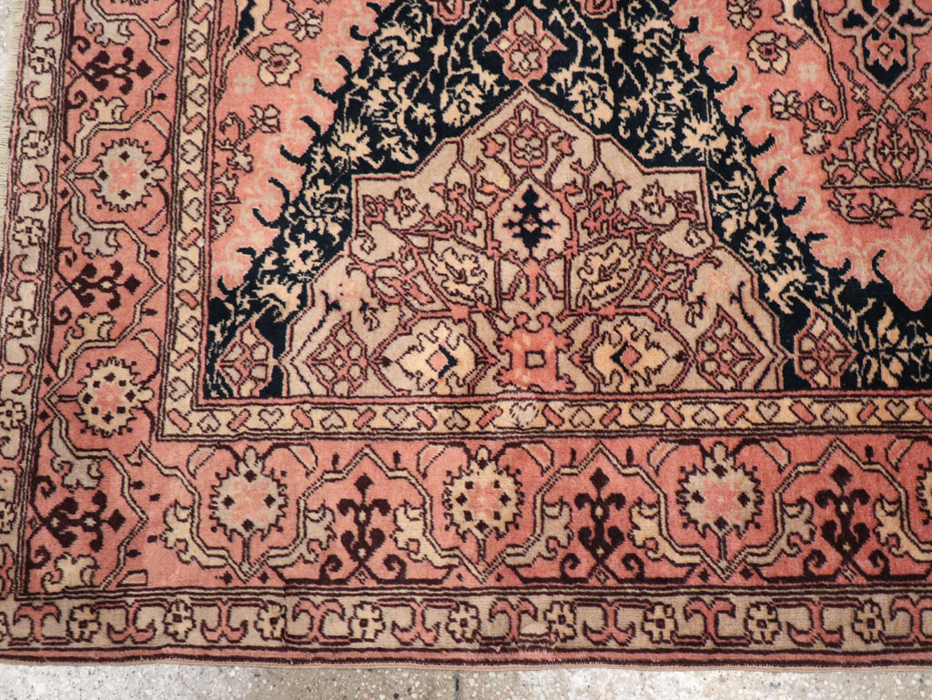 Vintage Turkish Oushak Rug, No.32513 - Gsblank