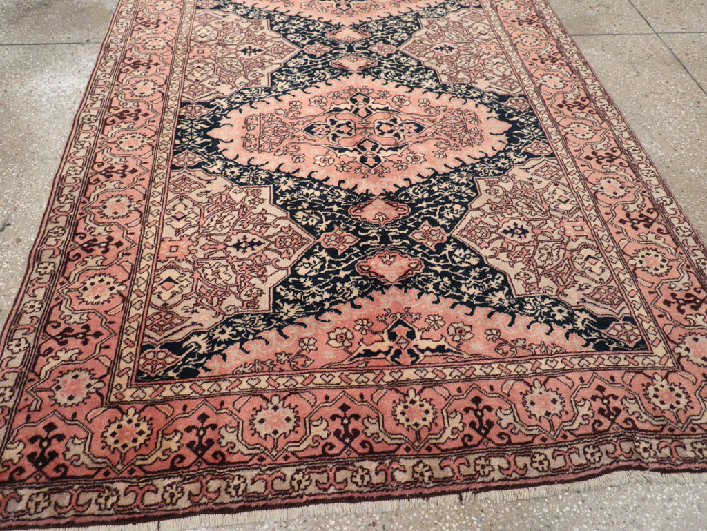 Vintage Turkish Oushak Rug, No.32513 - Gsblank