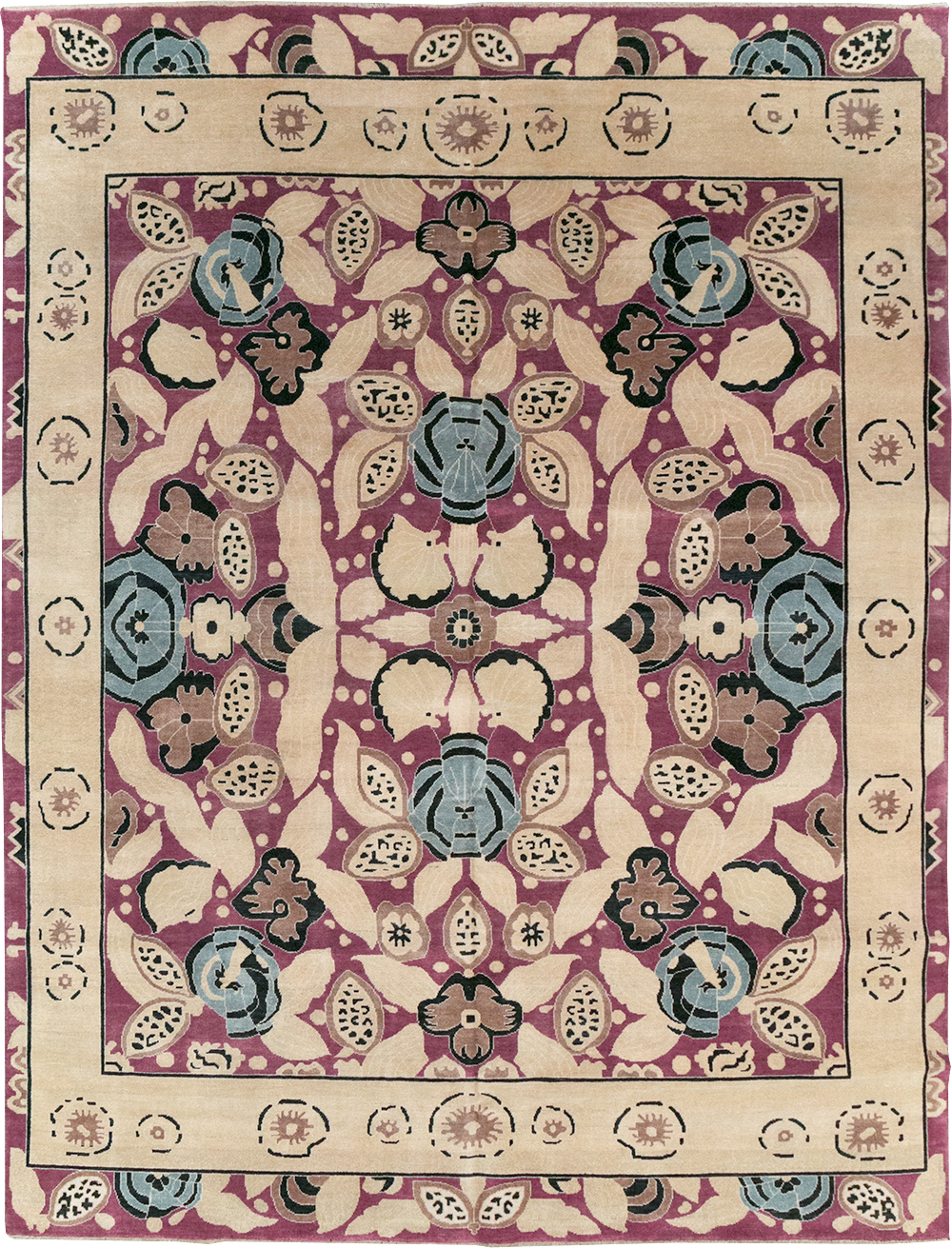 Modern Turkish Art Deco Style Room Size Carpet, No.32520 - Gsblank
