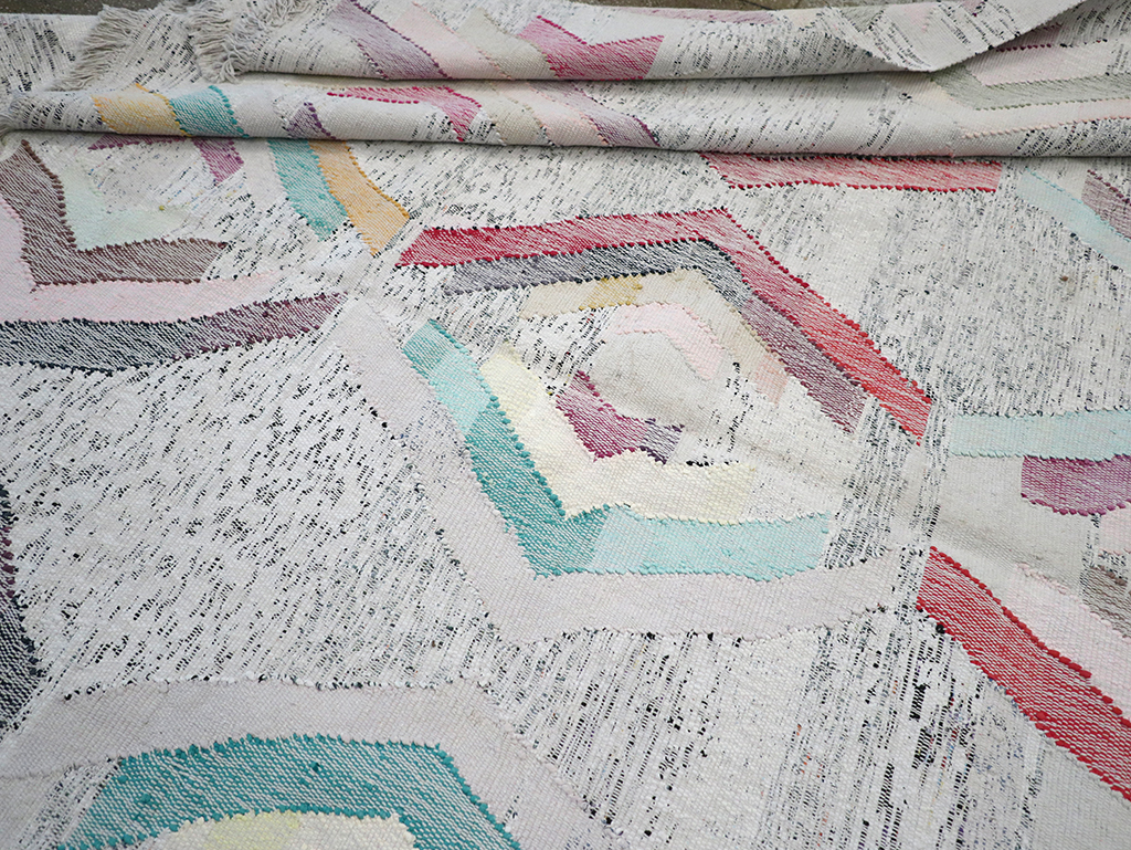 Contemporary Turkish Flatweave Large Room Size Carpet, No.32531 - Gsblank