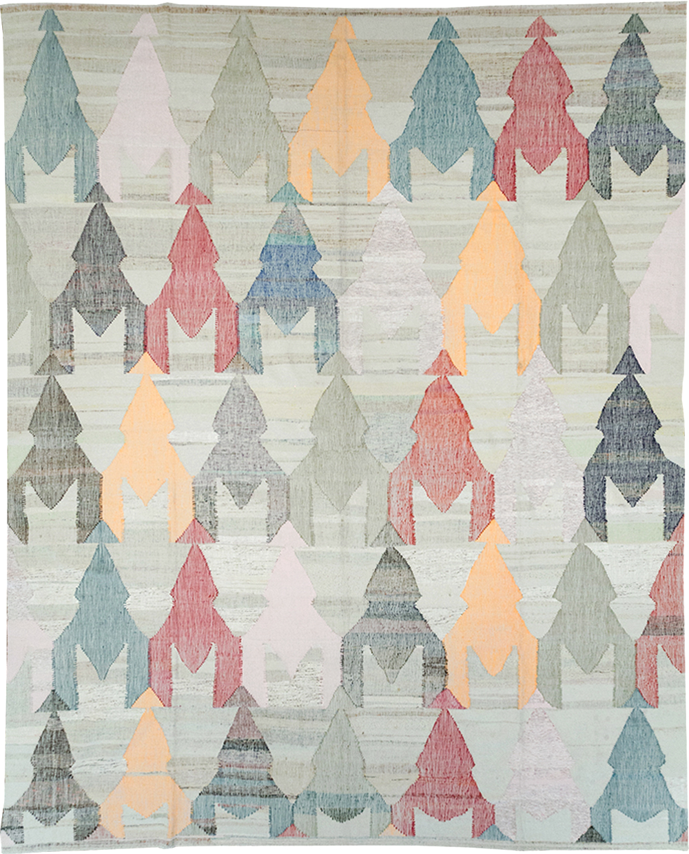 Contemporary Turkish Flatweave Large Carpet, No.32534 - Gsblank