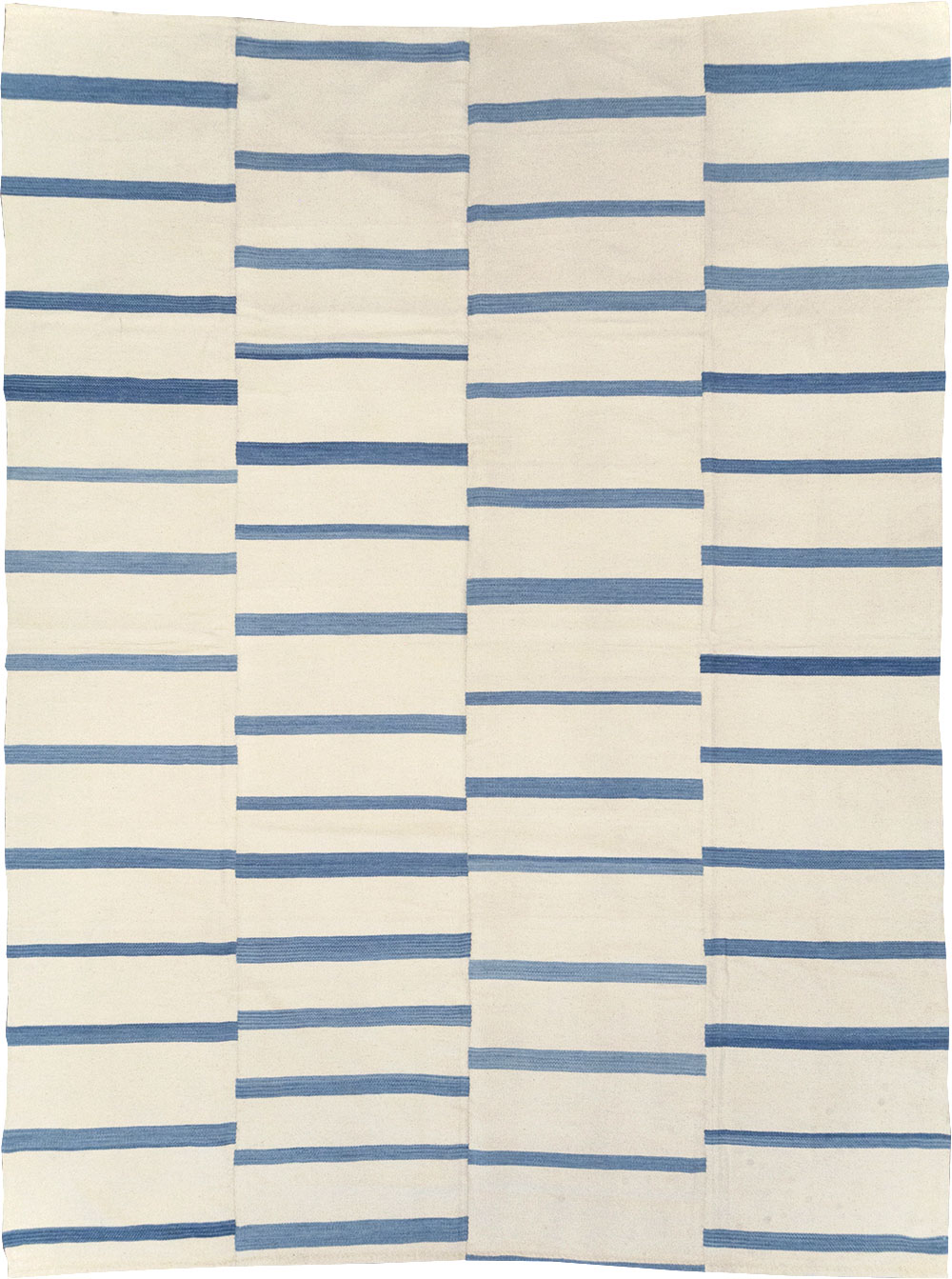 Contemporary Turkish Flatweave Room Size Carpet, No.32542 - Gsblank