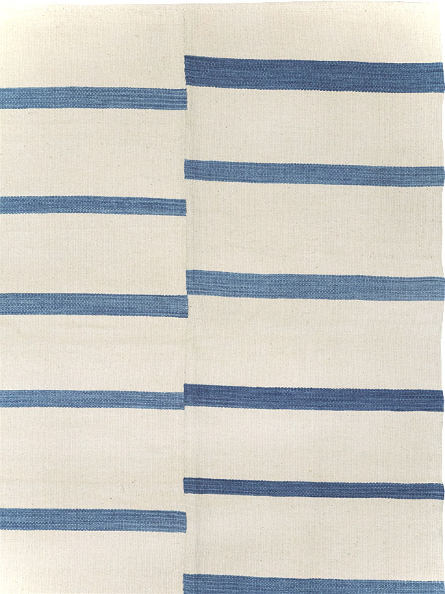 Contemporary Turkish Flatweave Room Size Carpet, No.32542 - Gsblank