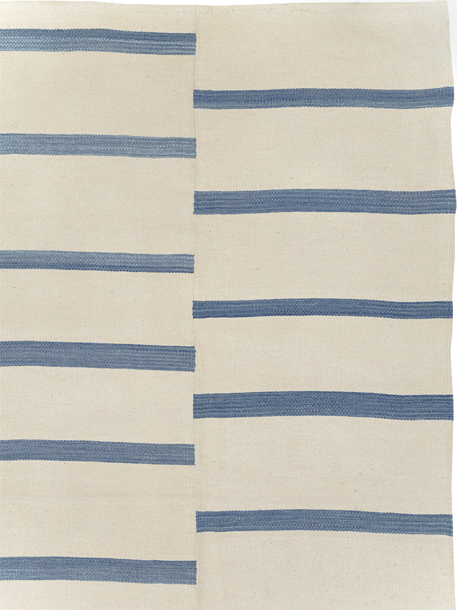 Modern Turkish Flatweave Kilim Room Size Carpet, No.32543 - Gsblank