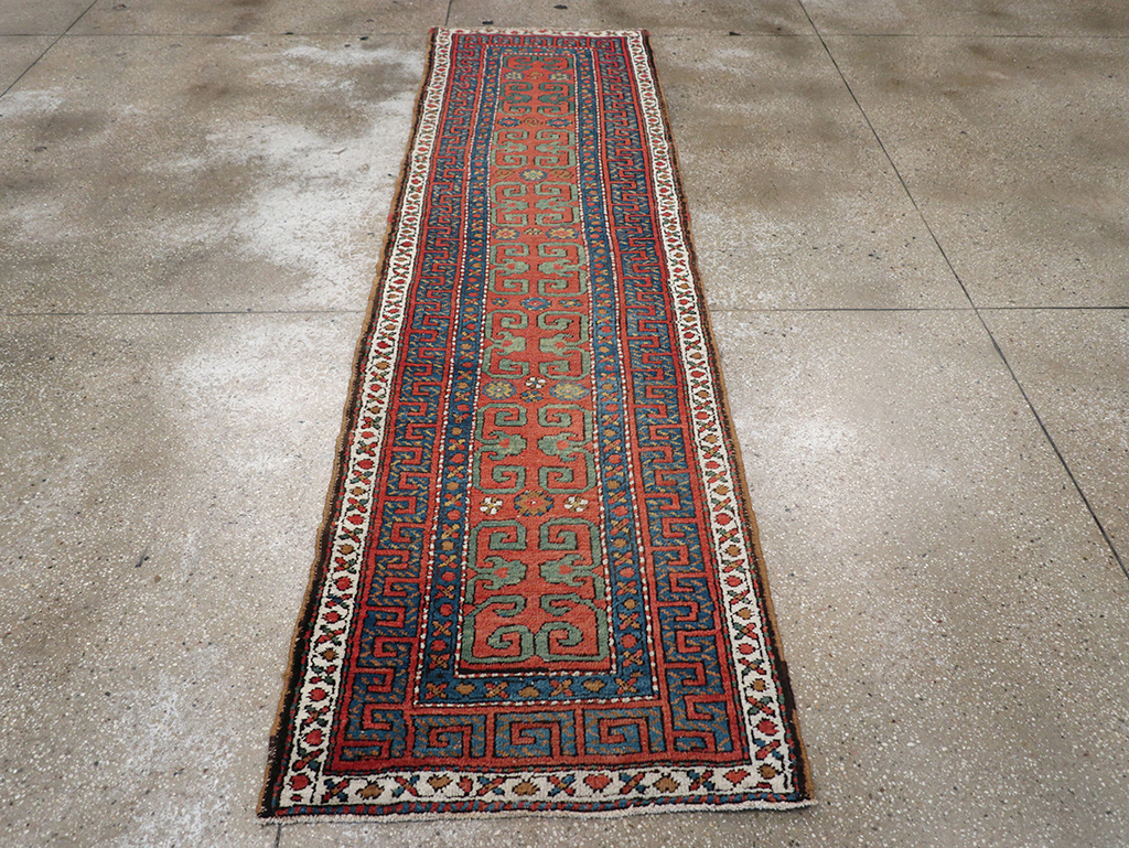 Antique Persian Heriz Runner, No.32545 - Gsblank