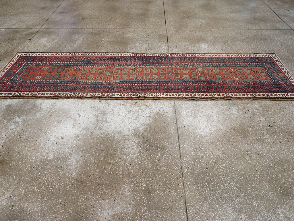 Antique Persian Heriz Runner, No.32545 - Gsblank
