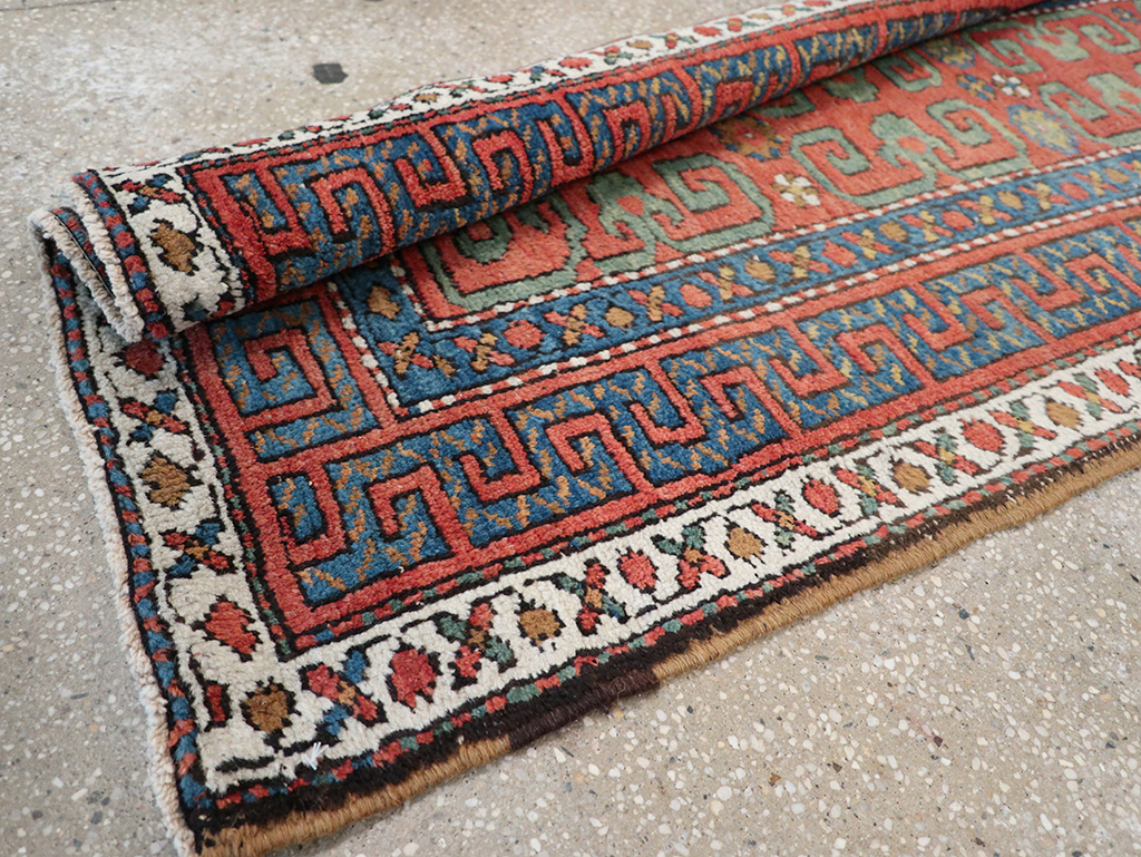 Antique Persian Heriz Runner, No.32545 - Gsblank