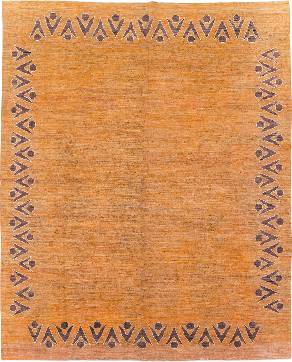 Modern East Turkestan Khotan Room Size Carpet, No.32548 - Gsblank
