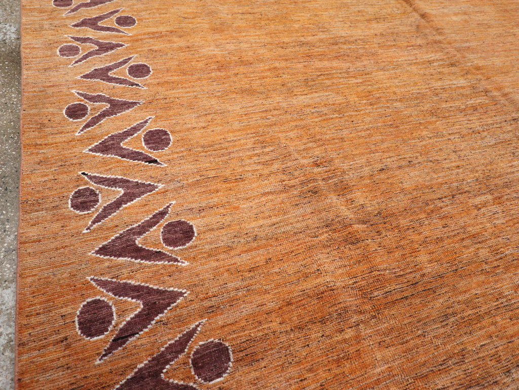 Modern East Turkestan Khotan Room Size Carpet, No.32548 - Gsblank