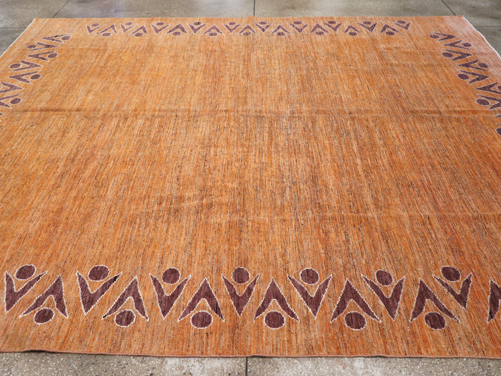 Modern East Turkestan Khotan Room Size Carpet, No.32548 - Gsblank