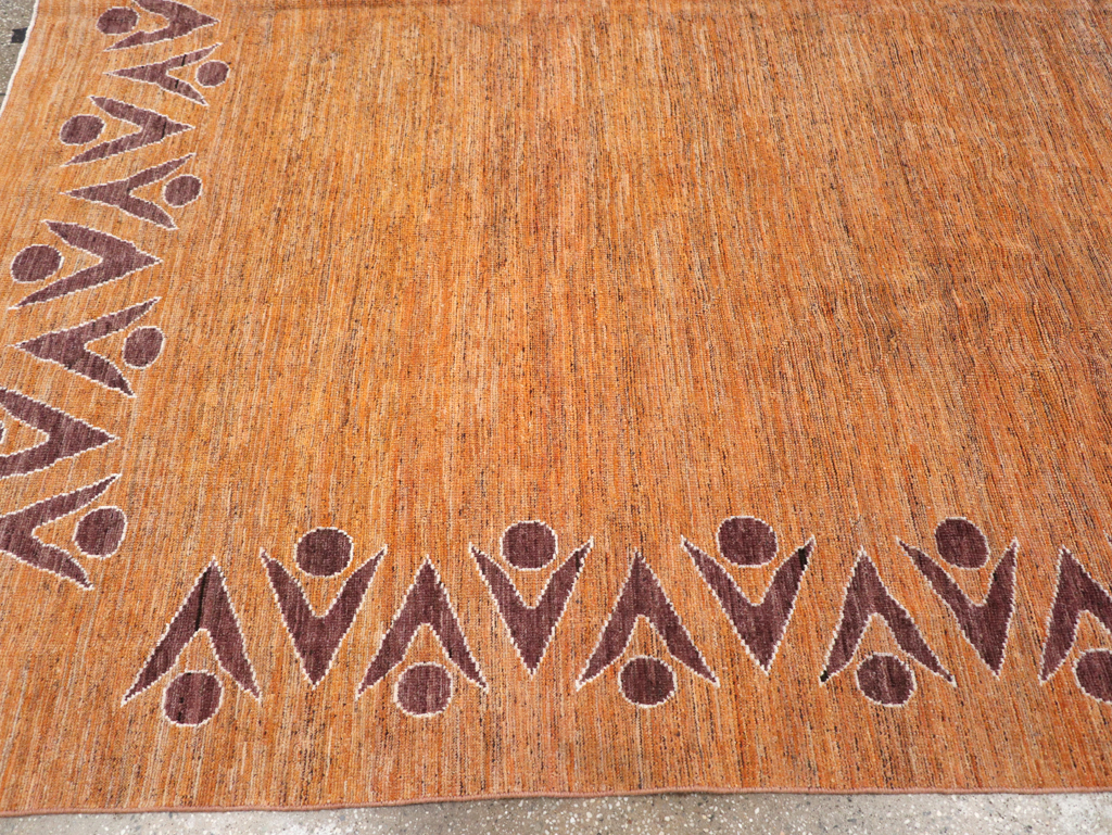 Modern East Turkestan Khotan Room Size Carpet, No.32548 - Gsblank