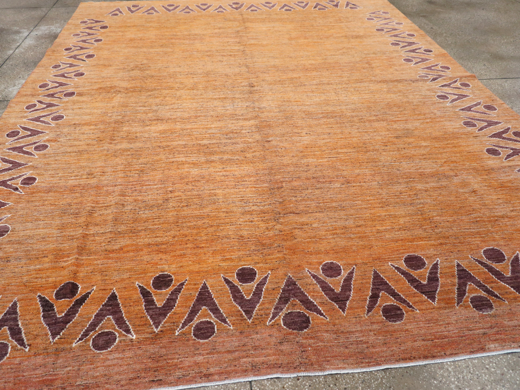 Modern East Turkestan Khotan Room Size Carpet, No.32548 - Gsblank