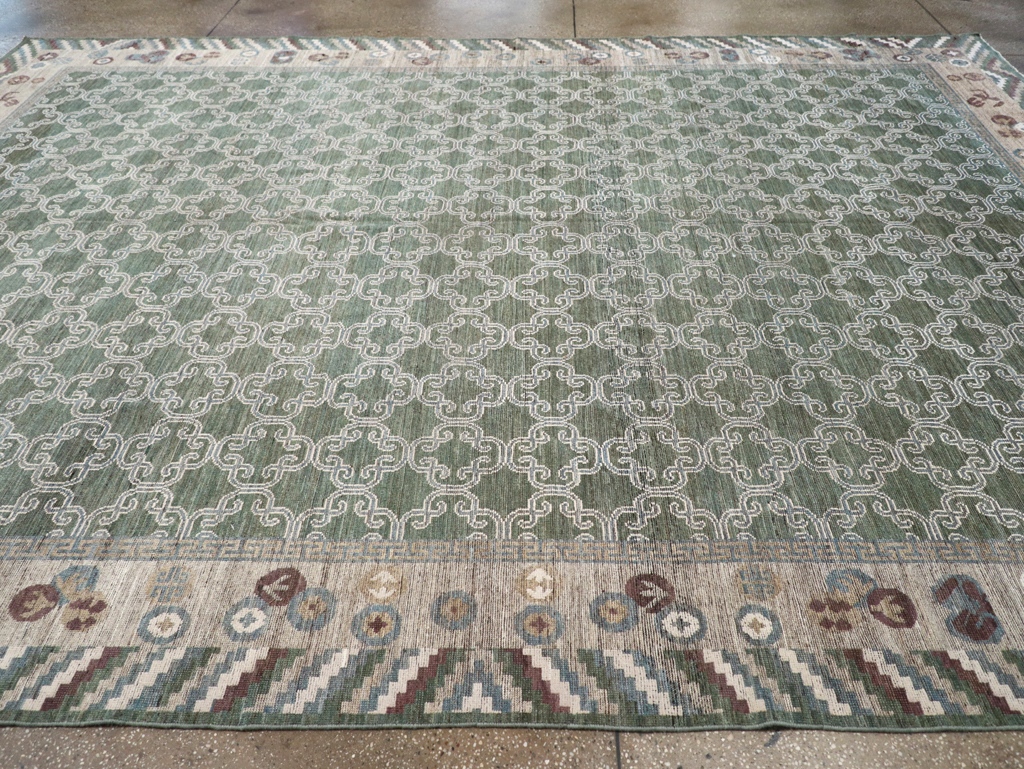 Modern East Turkestan Khotan Room Size Carpet, No.32549 - Gsblank