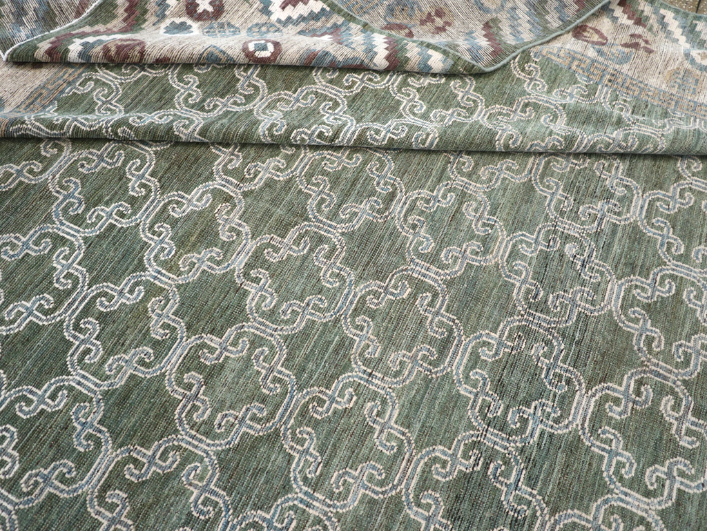 Modern East Turkestan Khotan Room Size Carpet, No.32549 - Gsblank