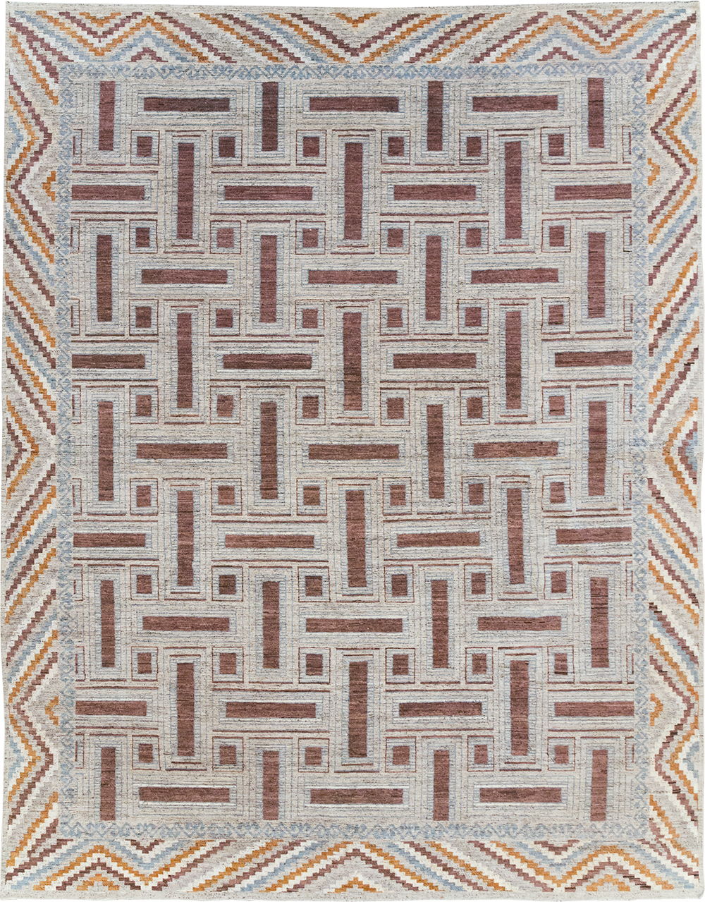 Modern East Turkestan Khotan Room Size Carpet, No.32550 - Gsblank