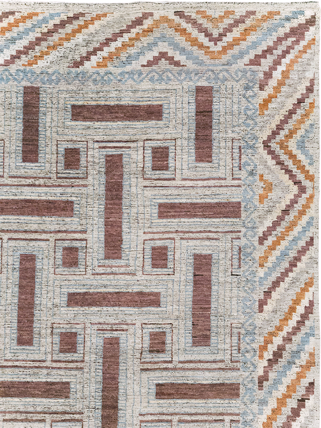 Modern East Turkestan Khotan Room Size Carpet, No.32550 - Gsblank