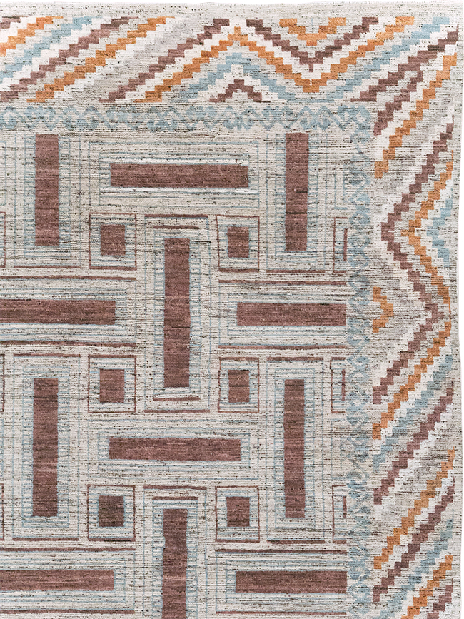 Modern East Turkestan Khotan Room Size Carpet, No.32550 - Gsblank