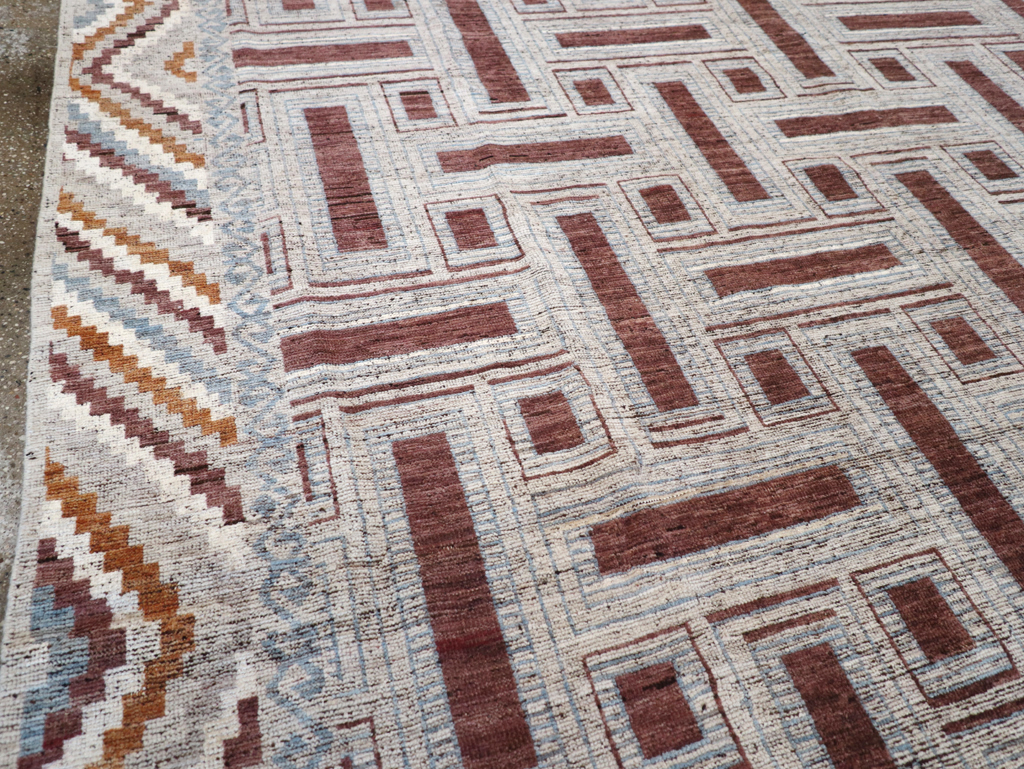 Modern East Turkestan Khotan Room Size Carpet, No.32550 - Gsblank