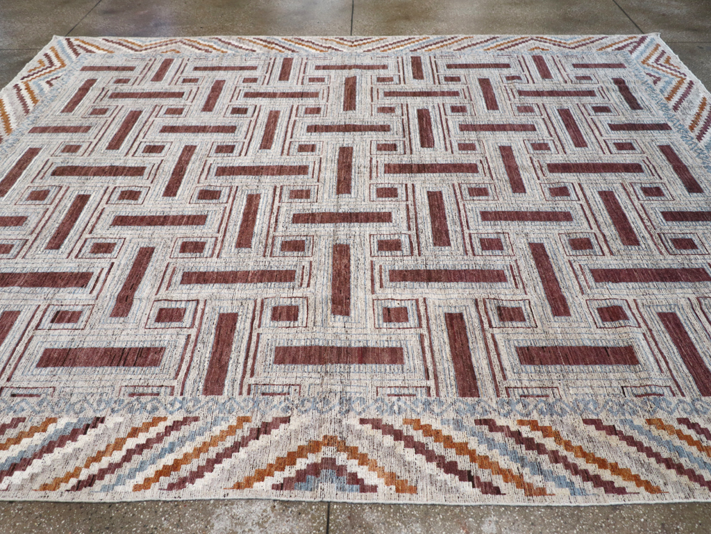 Modern East Turkestan Khotan Room Size Carpet, No.32550 - Gsblank