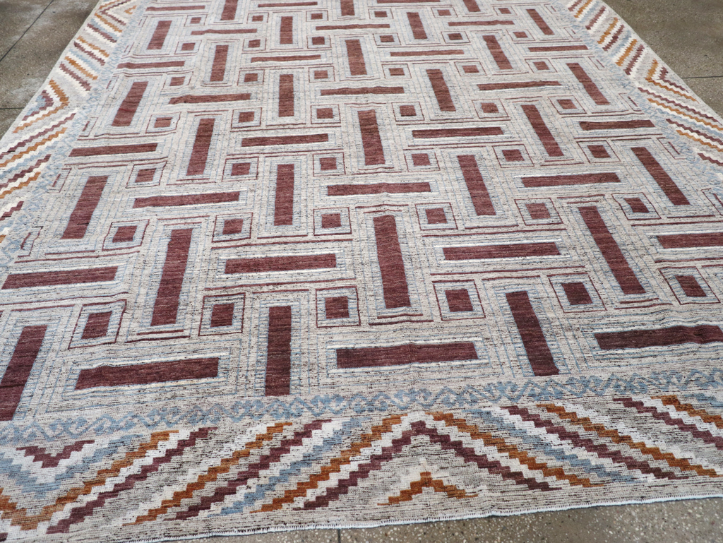 Modern East Turkestan Khotan Room Size Carpet, No.32550 - Gsblank