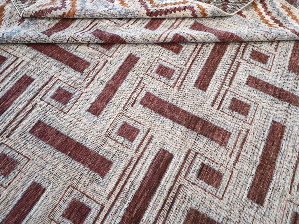 Modern East Turkestan Khotan Room Size Carpet, No.32550 - Gsblank