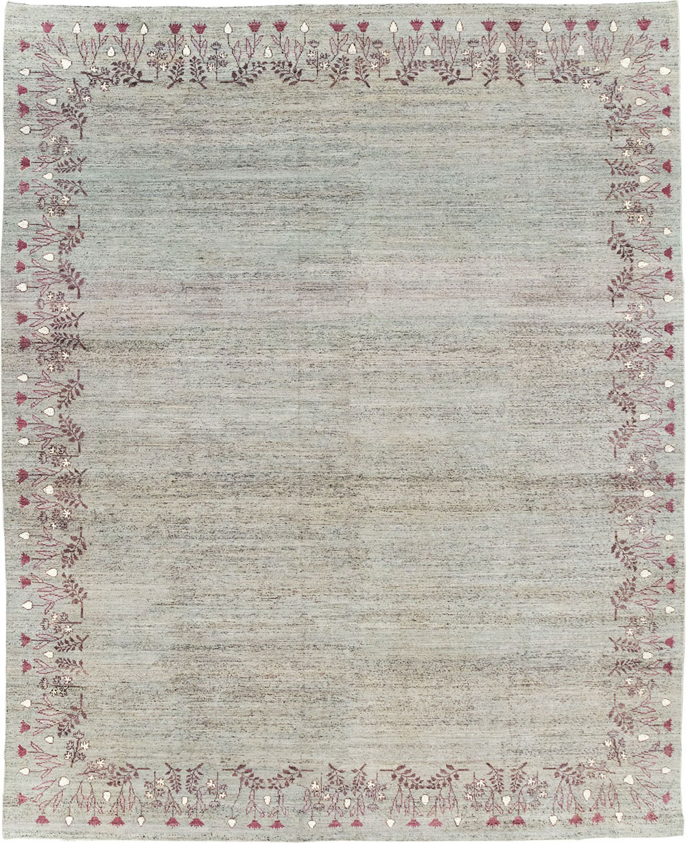 Modern East Turkestan Khotan Room Size Carpet, No.32551 - Gsblank