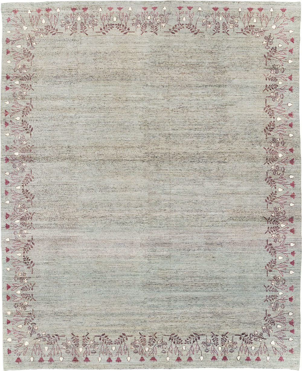 Modern East Turkestan Khotan Room Size Carpet, No.32551 - Gsblank