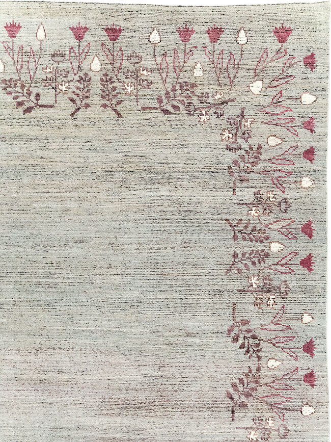 Modern East Turkestan Khotan Room Size Carpet, No.32551 - Gsblank