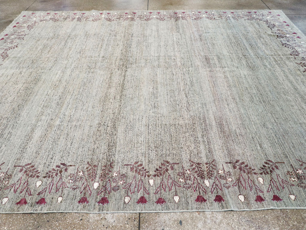 Modern East Turkestan Khotan Room Size Carpet, No.32551 - Gsblank