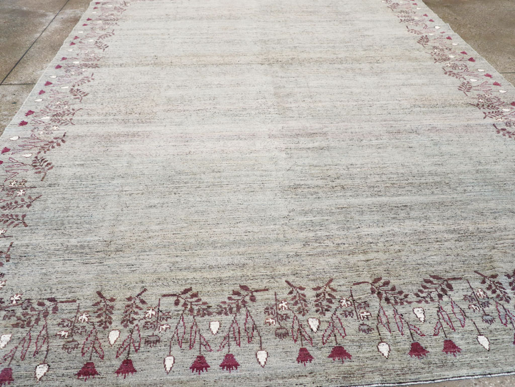 Modern East Turkestan Khotan Room Size Carpet, No.32551 - Gsblank