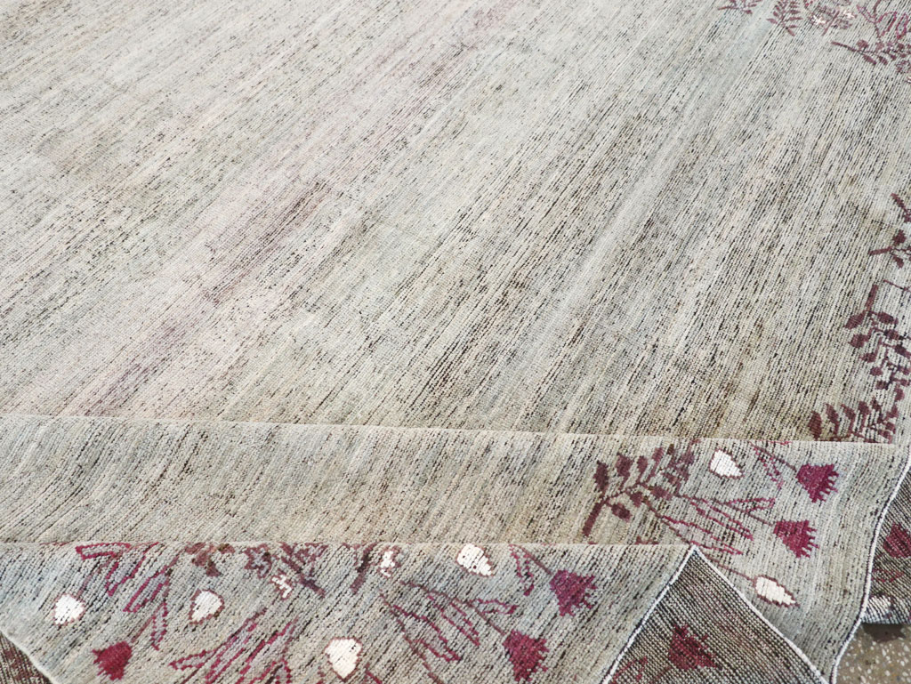 Modern East Turkestan Khotan Room Size Carpet, No.32551 - Gsblank