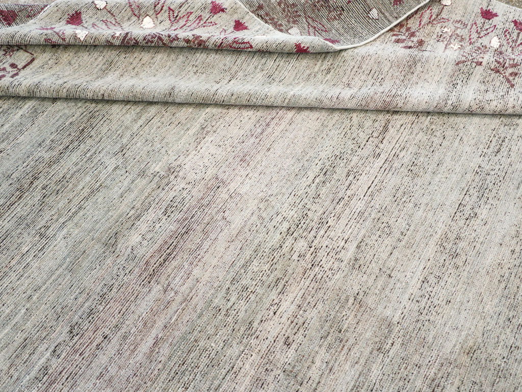 Modern East Turkestan Khotan Room Size Carpet, No.32551 - Gsblank