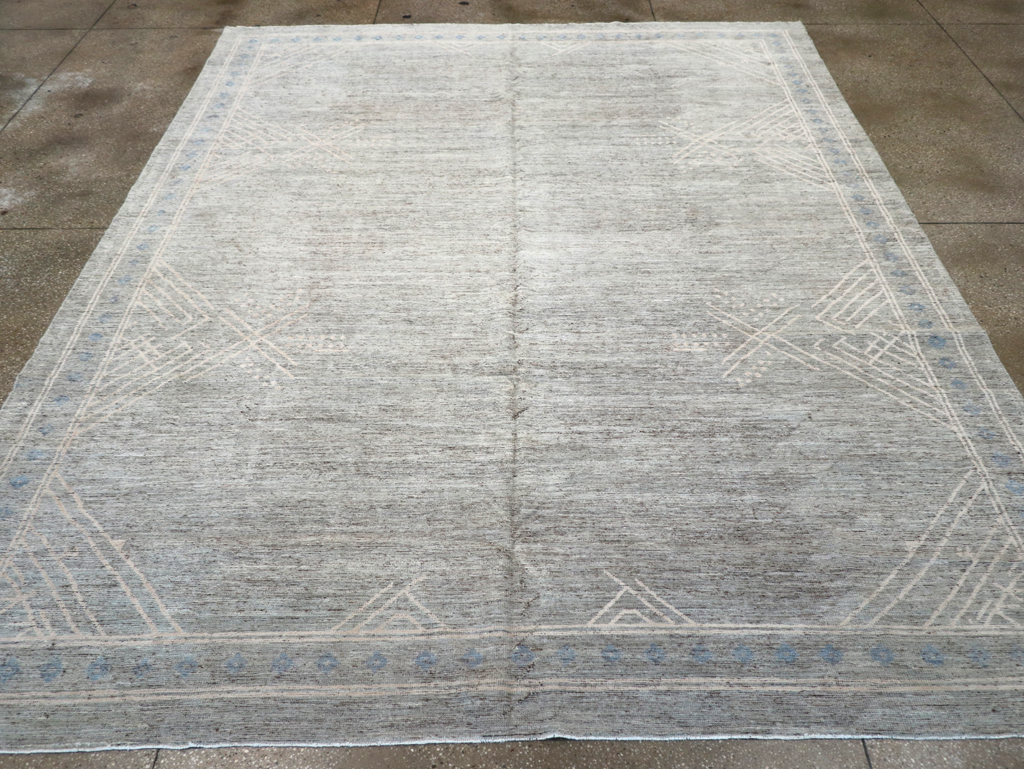 Modern East Turkestan Khotan Room Size Carpet, No.32552 - Gsblank