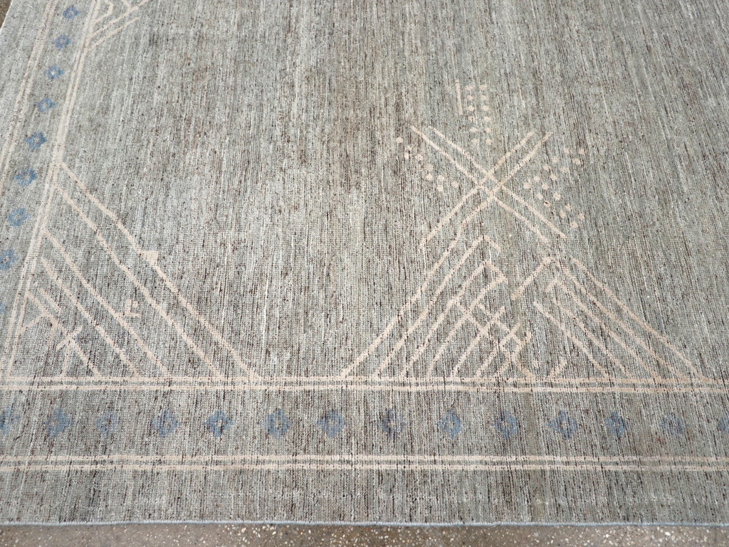 Modern East Turkestan Khotan Room Size Carpet, No.32552 - Gsblank