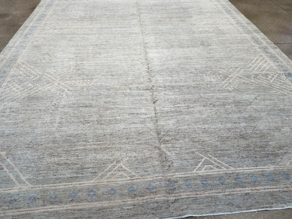 Modern East Turkestan Khotan Room Size Carpet, No.32552 - Gsblank