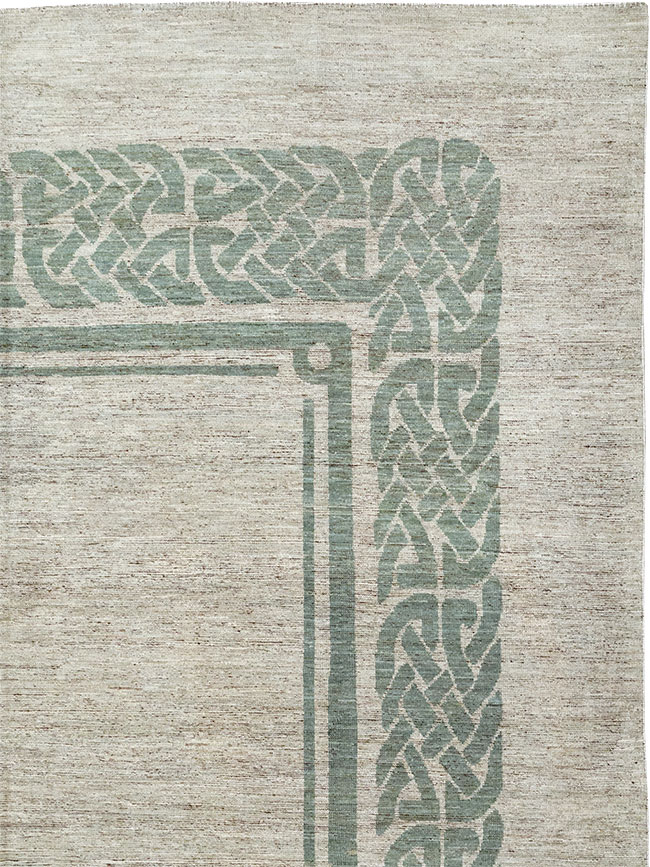 Modern East Turkestan Khotan Room Size Carpet, No.32553 - Gsblank