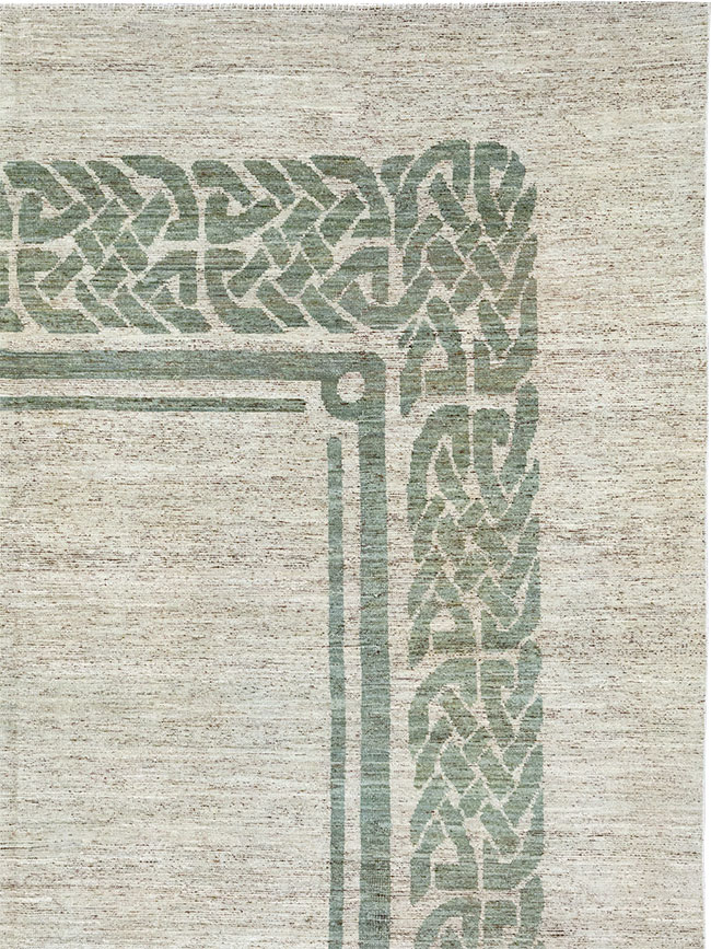 Modern East Turkestan Khotan Room Size Carpet, No.32553 - Gsblank