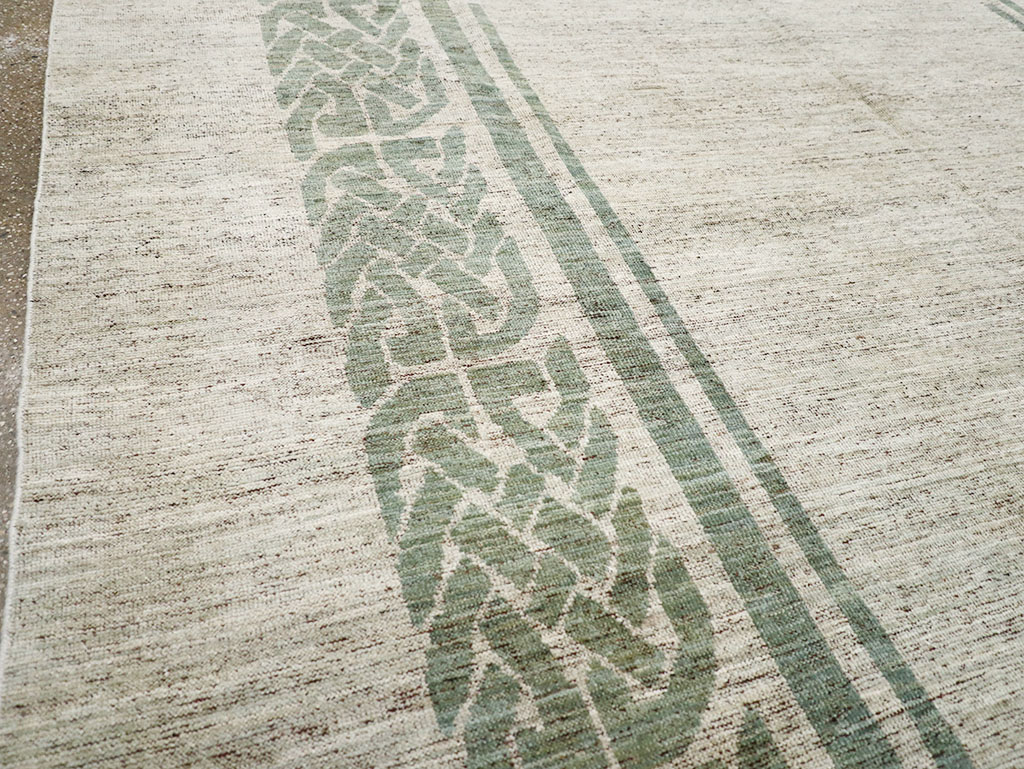 Modern East Turkestan Khotan Room Size Carpet, No.32553 - Gsblank