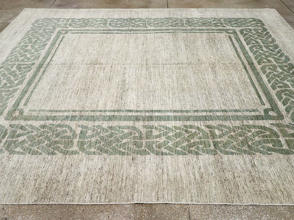 Modern East Turkestan Khotan Room Size Carpet, No.32553 - Gsblank