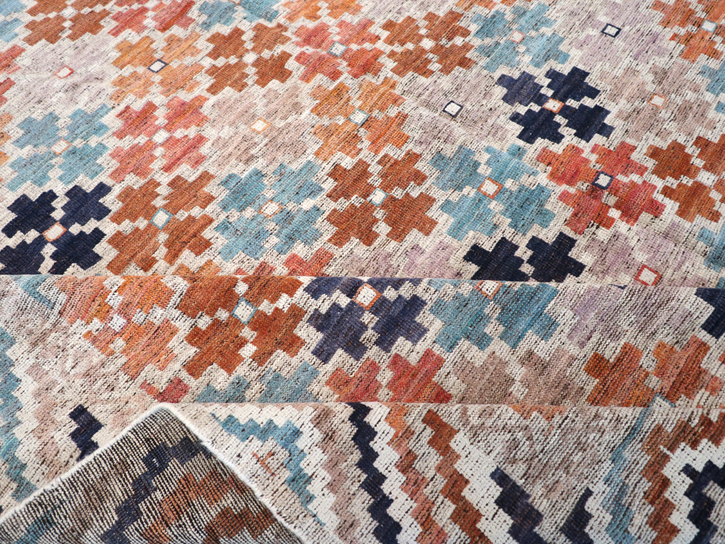 Modern East Turkestan Khotan Room Size Carpet, No.32554 - Gsblank