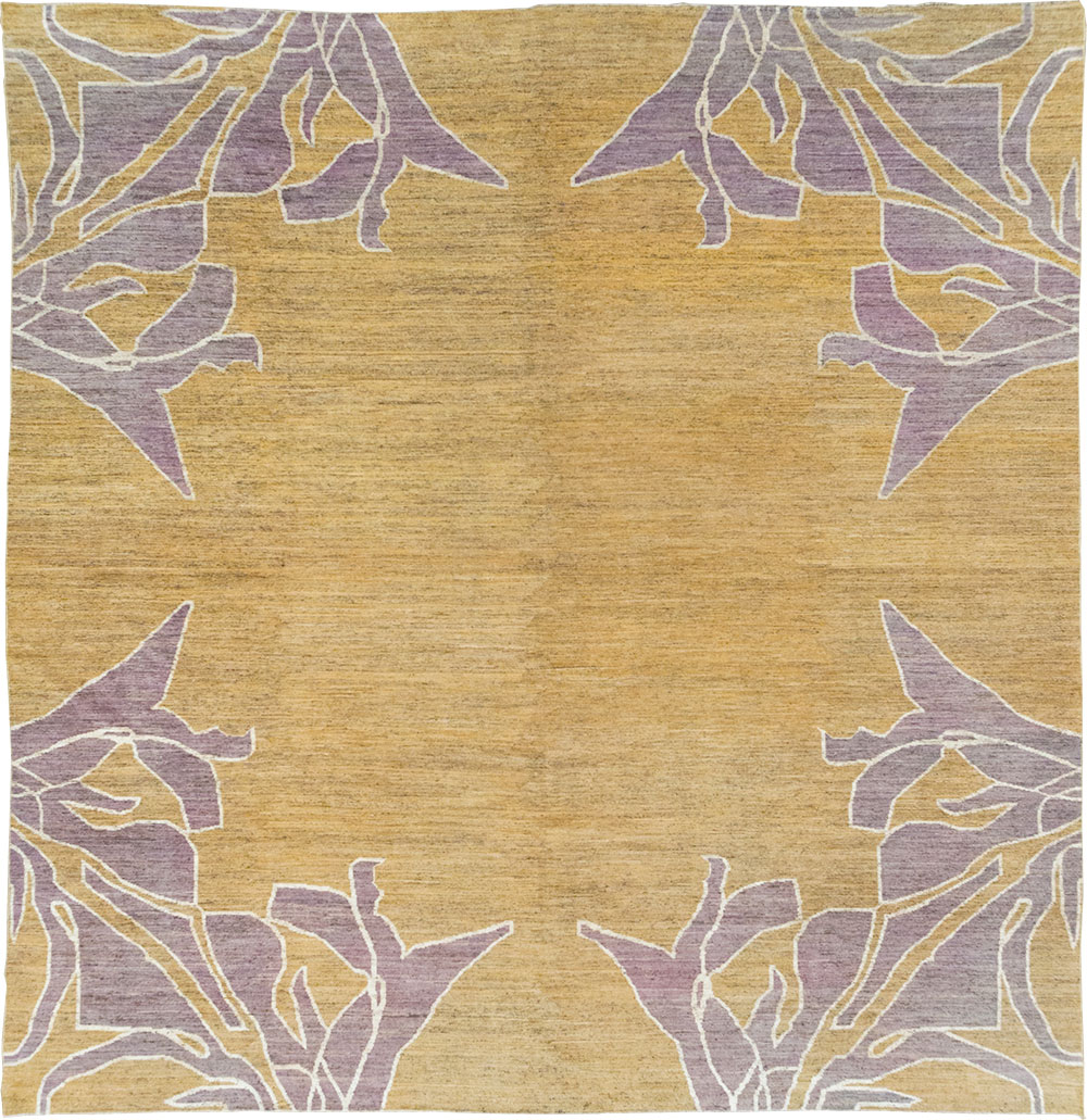 Modern East Turkestan Khotan Square Room Size Carpet, No.32555 - Gsblank