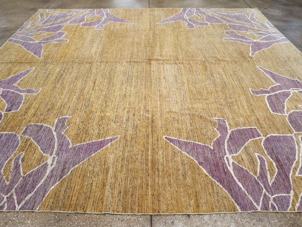 Modern East Turkestan Khotan Square Room Size Carpet, No.32555 - Gsblank