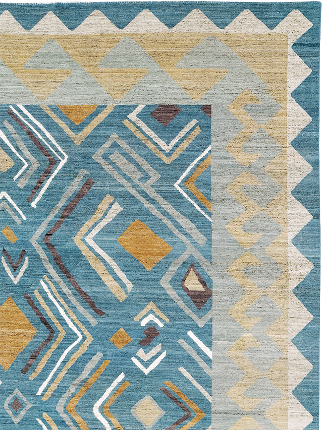 Modern East Turkestan Khotan Large Room Size Carpet, No.32557 - Gsblank