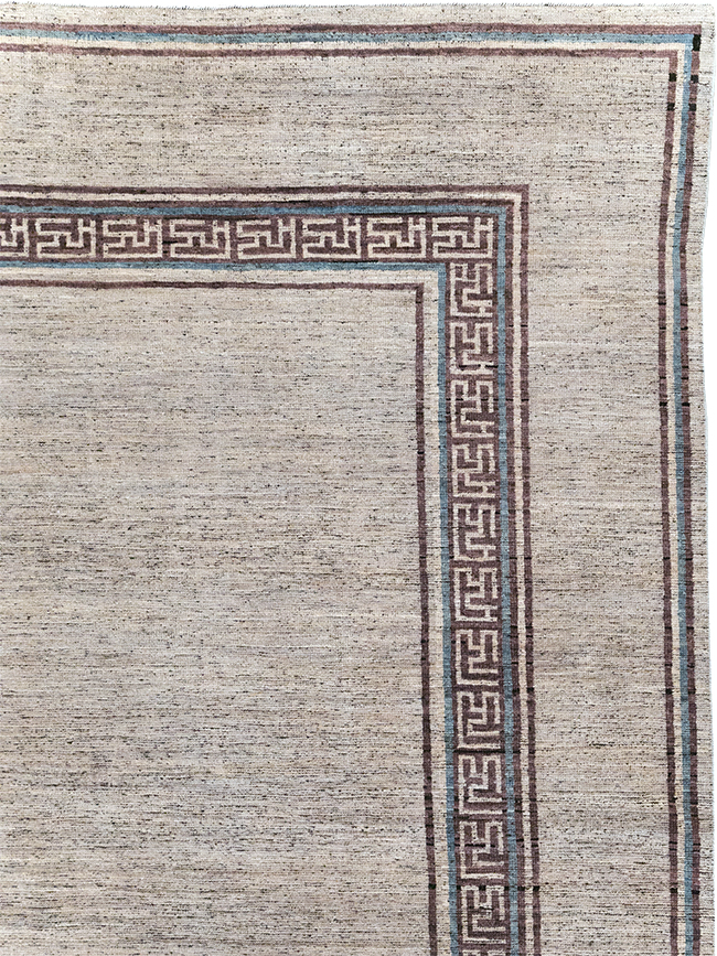 Modern East Turkestan Khotan Room Size Carpet, No.32558 - Gsblank