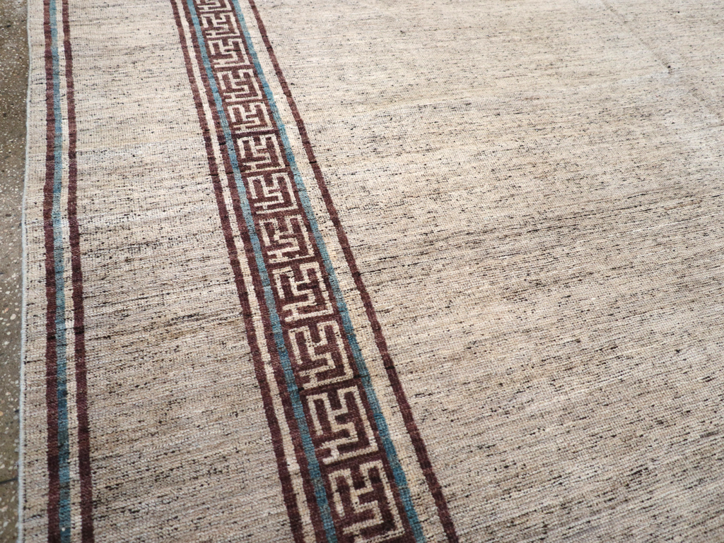 Modern East Turkestan Khotan Room Size Carpet, No.32558 - Gsblank