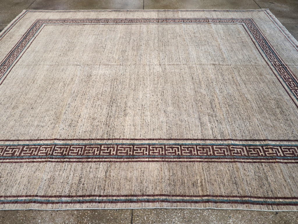 Modern East Turkestan Khotan Room Size Carpet, No.32558 - Gsblank
