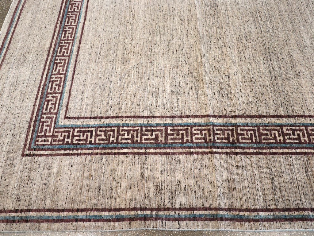 Modern East Turkestan Khotan Room Size Carpet, No.32558 - Gsblank