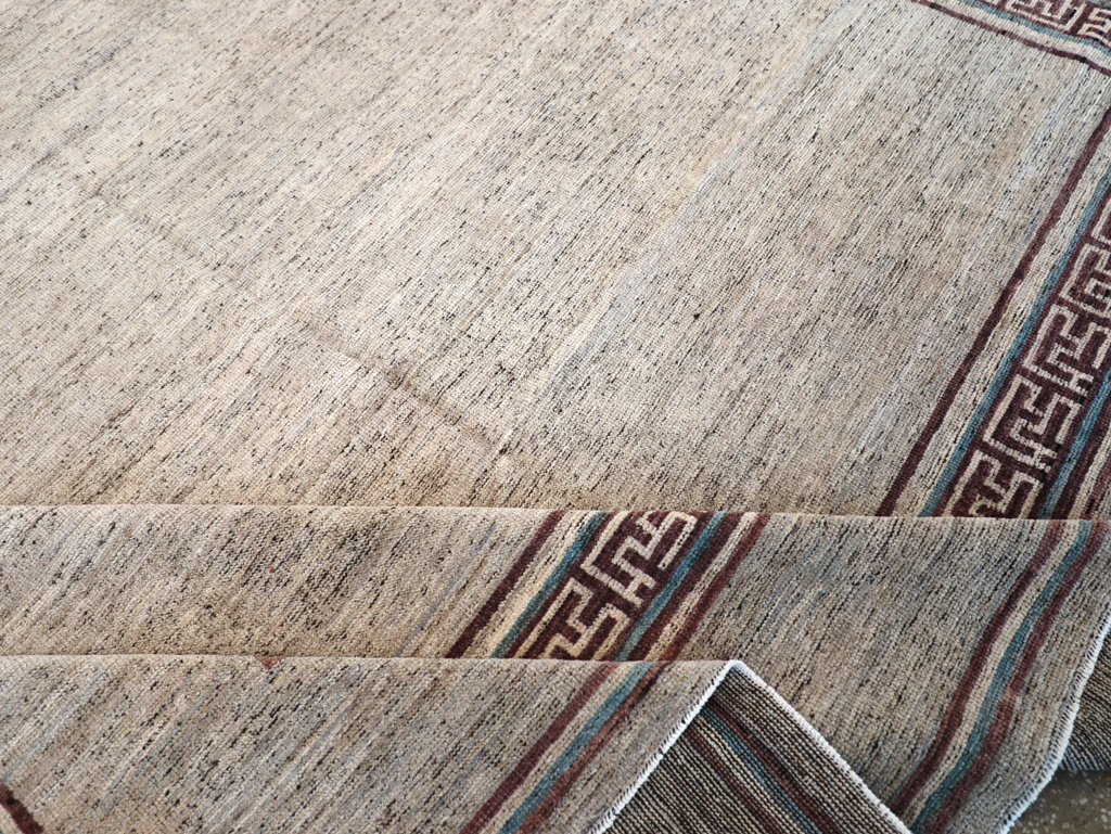 Modern East Turkestan Khotan Room Size Carpet, No.32558 - Gsblank